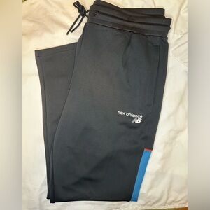 New Balance Athletic Joggers Men’s XL Black Track Pants Drawstring Training